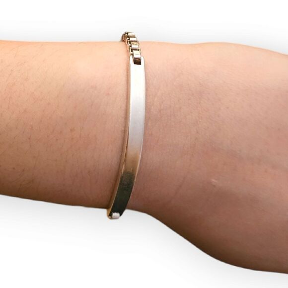 Tiffany & Co. Sterling Silver 925 2004 Venetian Link I.D. 7" Bracelet - Picture 3 of 15